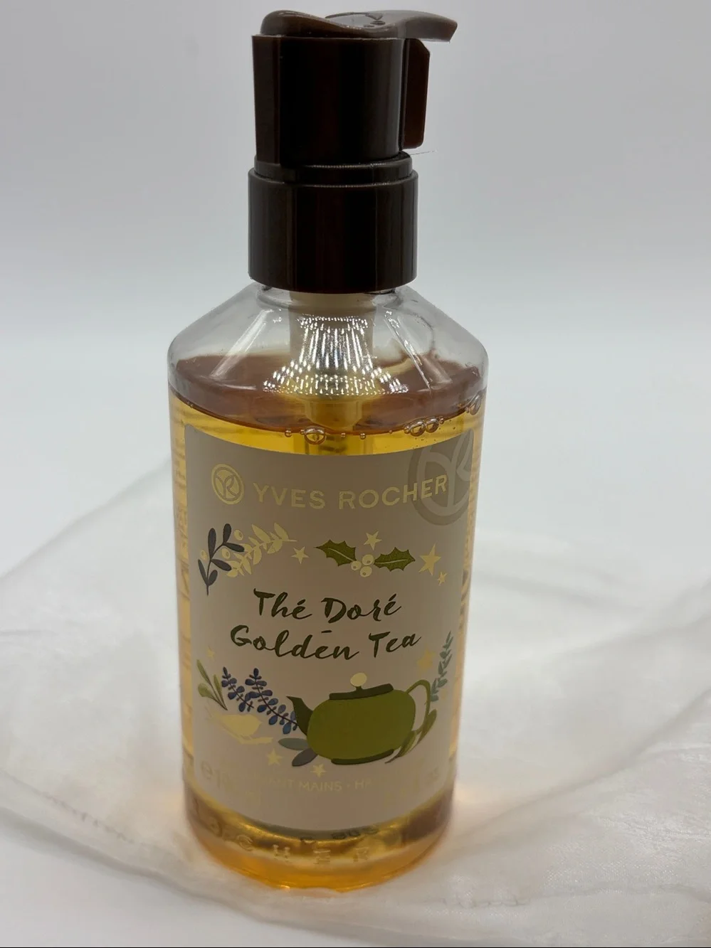 New Yves Rocher Thé Doré Golden Tea Hand Soap, Hand Cream, & Bath/Shower Gel Set
